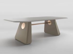 INGE - Rectangular metal table - Table by Secolo