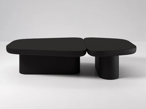 PANGEA - Low wooden coffee table for living room - Coffee table by Secolo