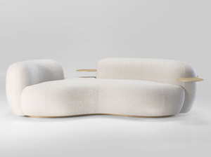 TATEYAMA - Curved fabric sofa - Sofa by Secolo