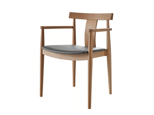 BLOG - Stackable upholstered chair with armrests - Chair by Sedex