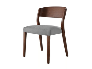 CURVY - Upholstered stackable solid wood chair - Chair by Sedex