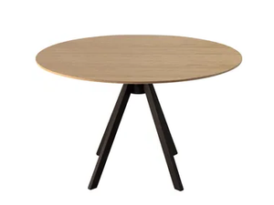 IKEBANA - Round steel and wood dining table - Table by Sedex