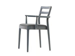 JUNE - Stackable wooden chair with integrated cushion - Accessories by Sedex