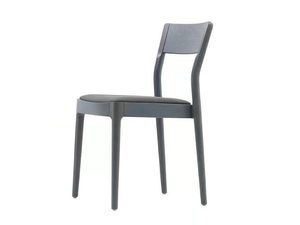 JUNE - Stackable wooden chair with integrated cushion - Accessories by Sedex
