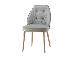 LAIN - Tufted upholstered wooden chair - Chair by Sedex
