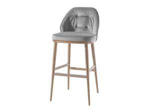 LAIN - Upholstered wooden barstool - Stool by Sedex