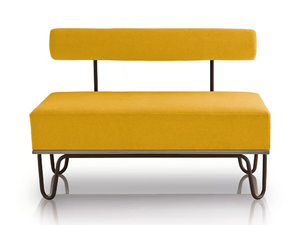 LESLIE - Upholstered bench with back - Bench by Sedex