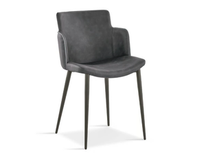 CAROL - Eco-leather chair with armrests - Chair by Sedit