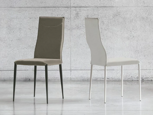 DIVA - Upholstered Eco-leather chair - Chair by Sedit