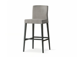 LUCREZIA - High Eco-leather stool with back - Stool by Sedit