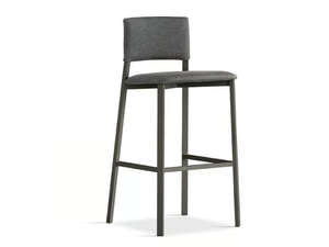 SARA - High fabric stool with back - Stool by Sedit