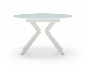 ZOE ROUND - Extending round glass table - Table by Sedit