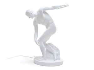 DISCOBOLUX - Resin sculpture with light - Styling by Seletti