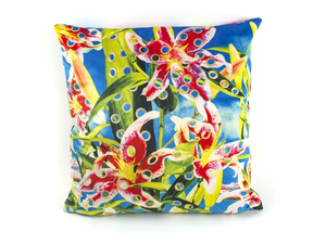 FLOWER WITH HOLES - Square fabric cushion - Accessories by Seletti