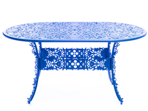INDUSTRY - Oval aluminium garden table - Table by Seletti