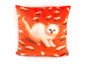 KITTEN - Square fabric cushion - Accessories by Seletti