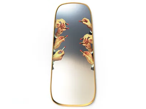 LIPSTICKS - Framed wall-mounted mirror - Accessories by Seletti