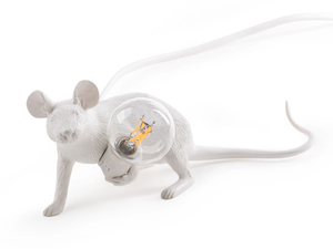 MOUSE LAMP LIE DOWN - LOP - LED resin table lamp - Table lamp by Seletti