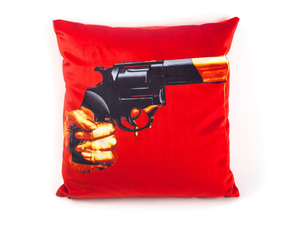 REVOLVER - Square fabric cushion - Accessories by Seletti
