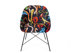 SNAKES - Upholstered fabric chair - Chair by Seletti