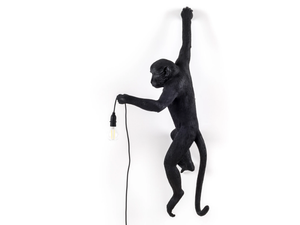 THE MONKEY LAMP BLACK HANGING - LED resin wall lamp - Wall lamp by Seletti