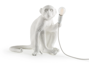 THE MONKEY LAMP SITTING - LED resin table lamp - Table lamp by Seletti