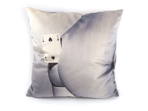 TWO OF SPADES - Square fabric cushion - Accessories by Seletti