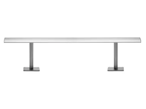 AERO - Backless extruded aluminium bench seating - Bench by SELLEX