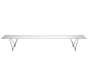 AERO - Modular backless extruded aluminium bench seating - Bench by SELLEX