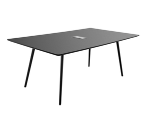 FLY - Wooden meeting table with cable management - Table by SELLEX