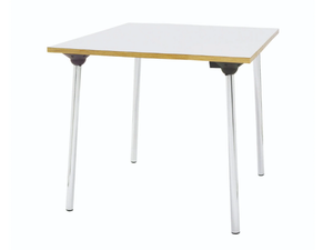 FOLD - Folding square beech office desk - Desk by SELLEX