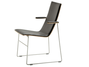 HAMMOK - Sled base polyurethane chair with armrests - Chair by SELLEX