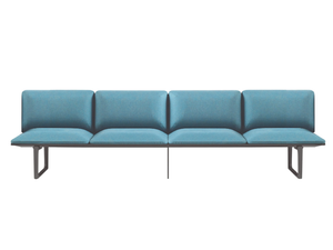 SQUARE - Freestanding fabric beam seating - Bench by SELLEX