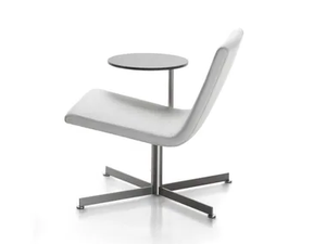 STILL - Upholstered with 4-spoke base leather easy chair - Armchair by SELLEX