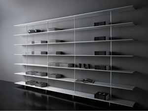 ZUMM - Open extruded aluminium bookcase - Cabinet by SELLEX
