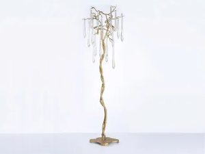 AQUA BABYLONICA - Handmade bronze floor lamp - Floor lamp by Serip