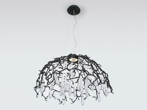 AQUA DOME MEDIUM - Handmade bronze pendant lamp - Ceiling lamp by Serip