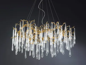 AQUA EMPIRE LARGE - Handmade bronze pendant lamp - Ceiling lamp by Serip