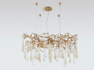 AQUA MANTLE - Halogen bronze pendant lamp - Ceiling lamp by Serip