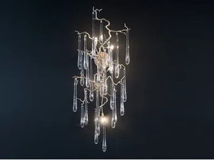 AQUA MORGANIANUM VERTICAL - Handmade bronze wall lamp - Wall lamp by Serip
