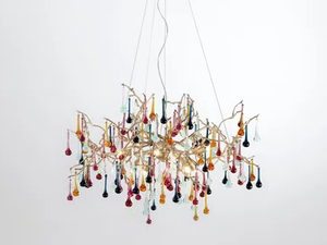 BIJOUT CRAB PRINCESS - Halogen bronze pendant lamp - Ceiling lamp by Serip