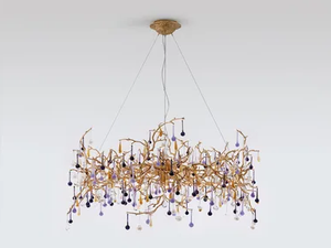 BIJOUT CRAB QUEEN - Handmade bronze pendant lamp - Ceiling lamp by Serip
