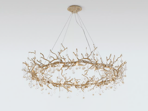 BIJOUT RING - Halogen bronze pendant lamp - Ceiling lamp by Serip