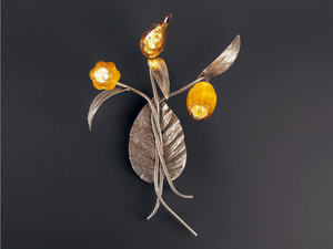 BOUQUET BOUTONNIERE - Handmade bronze wall light - Wall lamp by Serip