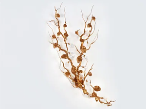 CALATHEA MAJESTICA LARGE - LED handmade bronze wall lamp - Wall lamp by Serip