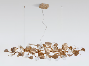 CALATHEA MEDALLION - LED handmade bronze pendant lamp - Ceiling lamp by Serip