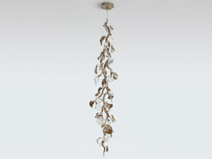CALATHEA ORNATA MEDIUM - LED handmade bronze pendant lamp - Ceiling lamp by Serip