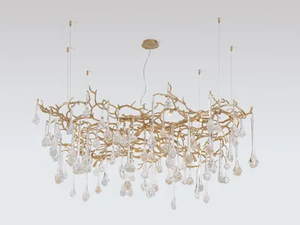 CORAL REEF - Handmade bronze pendant lamp - Ceiling lamp by Serip