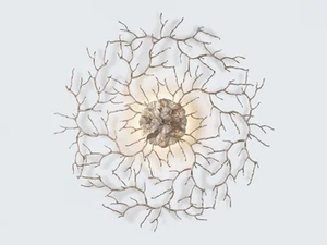 CORAL ZOA EYE LARGE - LED handmade bronze wall lamp - Wall lamp by Serip