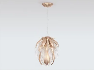 DANDELION CYNARA LARGE - LED handmade bronze pendant lamp - Ceiling lamp by Serip